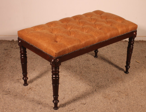 19th Century Mahogany Bench