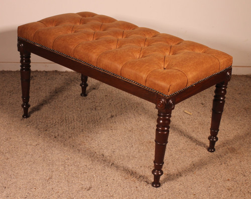 19th Century Mahogany Bench