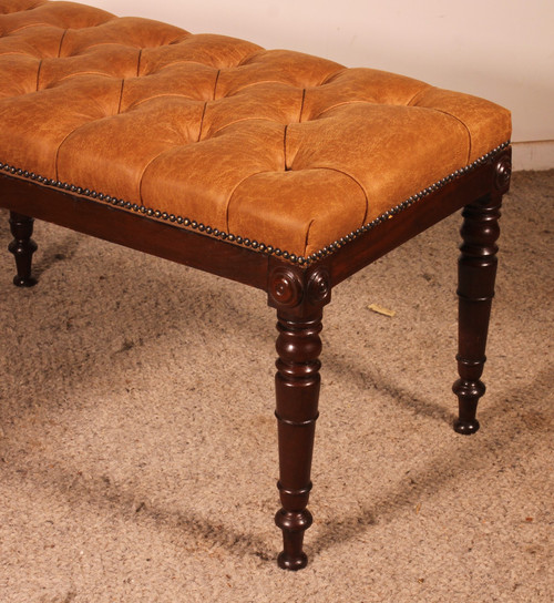 19th Century Mahogany Bench