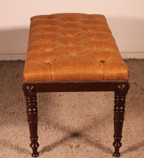 19th Century Mahogany Bench