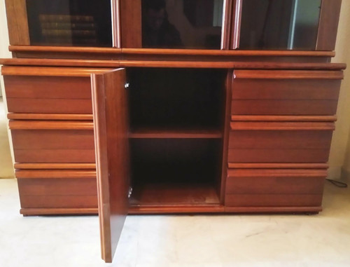 Vintage Scandinavian bookcase in rosewood designed by Bas van Pelt