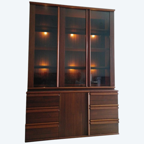 Vintage Scandinavian bookcase in rosewood designed by Bas van Pelt