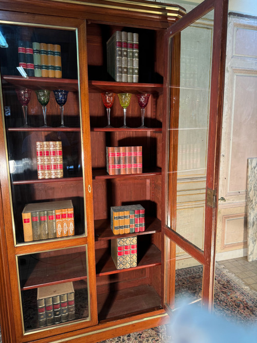 Louis XVI mahogany bookcase, early 19th century