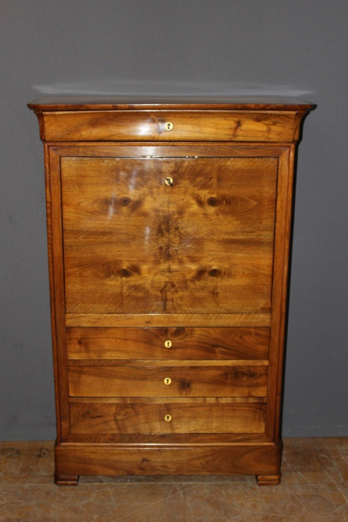 Louis Philippe Secretary in Walnut 19th Century