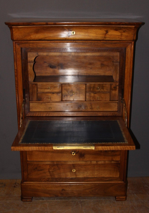 Louis Philippe Secretary in Walnut 19th Century