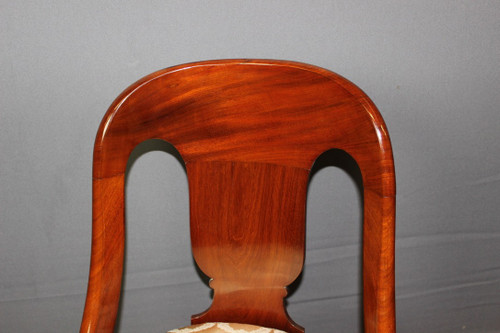 Set of Four 19th Century Mahogany Gondola Chairs