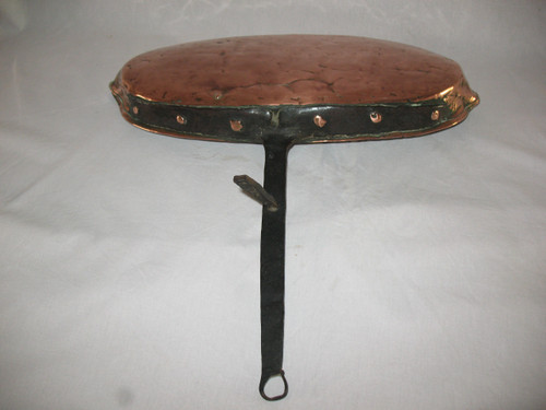 18th Century Tinned Copper and Wrought Iron Drip Pan