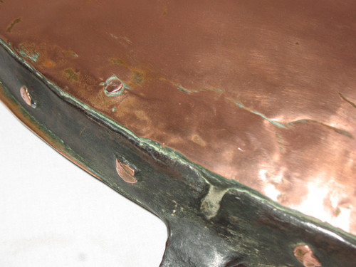 18th Century Tinned Copper and Wrought Iron Drip Pan