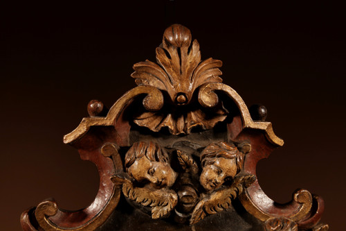  18th Century Wood Carving/Benitier.