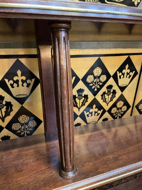 Mahogany bar shelf