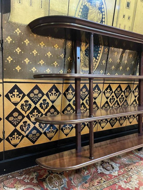 Mahogany bar shelf