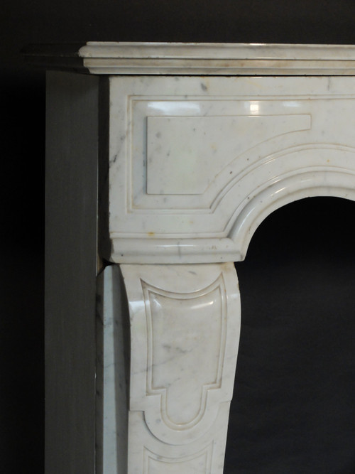 18th century white marble mantel