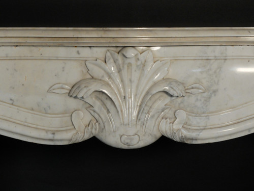 18th century white marble mantel