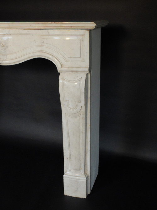 18th century white marble mantel