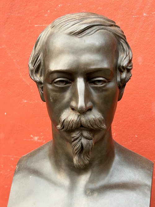 Lefevre Deumier (1812-1877) Important Hermes Portrait Bust Of Napoleon III dated 1851