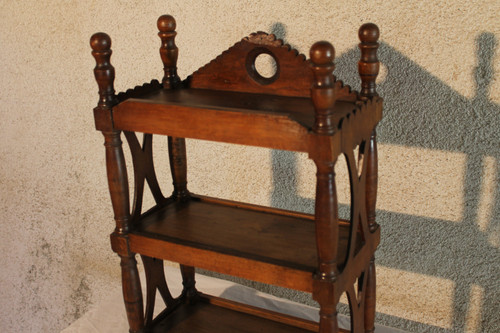 Small fruitwood shelf or verriot 19th century Origin Provence