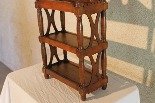 Small fruitwood shelf or verriot 19th century Origin Provence