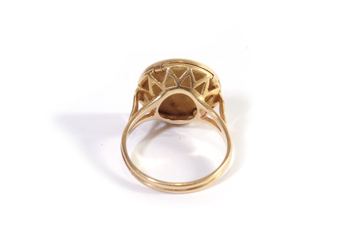 Vintage Augis ring in 18k gold, Augis love medal, Vintage ring, gold ring, more than yesterday