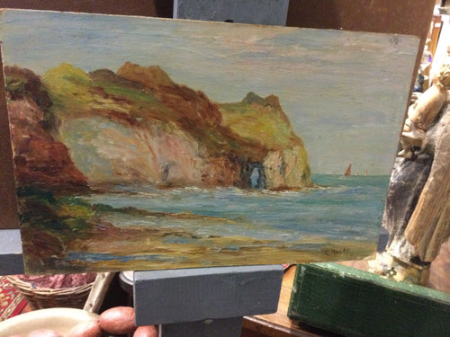 The cliffs of Etretat signed C. HARDY