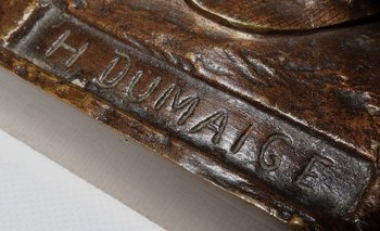  Important Bronze « Jeunes Romaines » de H. Dumaige – XIXe 