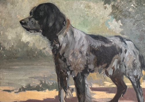 Pittura di cane, ritratto di cane