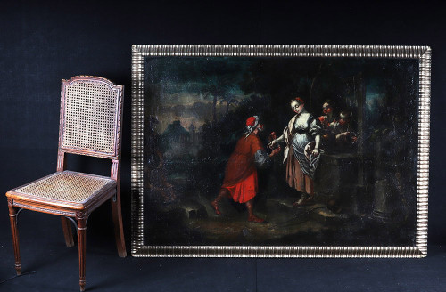 Flemish School, 17th century, 155 cm, Circle of Martin de Vos, Rebecca and Eliezer