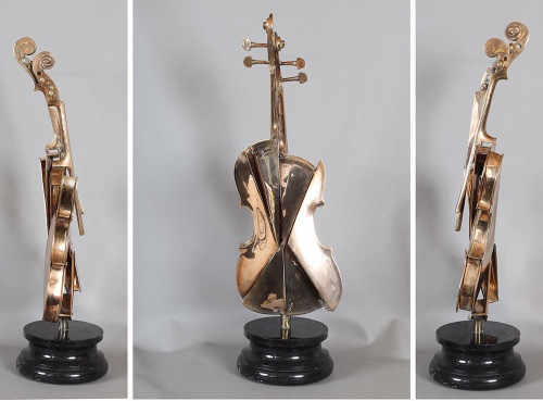 ARMAN 1928/2005, vergoldete Bronze, Rotschild-Violine