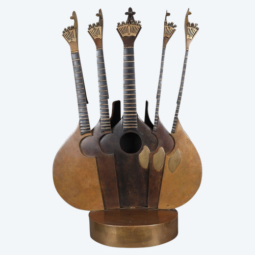 ARMAN 1928/2005, Bronze, Mandoline découpée