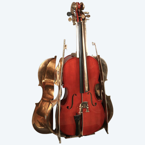 ARMAN 1928/2005, della serie “Destruction”, violoncello, 120 cm