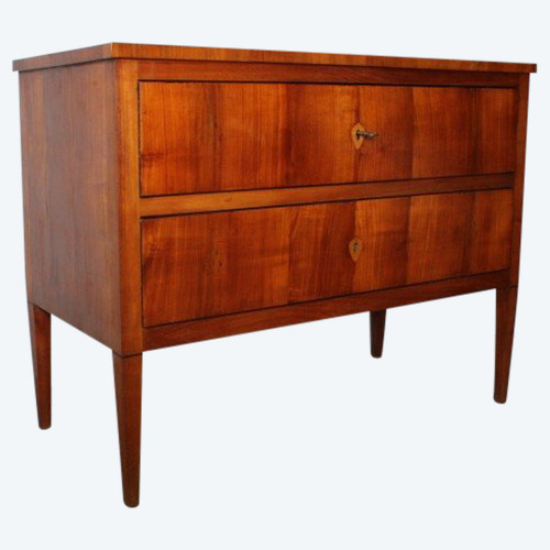 Antique Sienese Louis XVI chest of drawers - chest of drawers 1770 in cherry. Restored. Size 124 x 57. Height 94.50