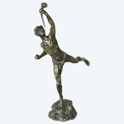 Bronze 19. Jahrhundert, signiert LEMOYNE 1839 /?, Der olympische Fackelläufer 