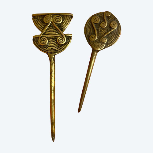 MOSSI bronze hairpins