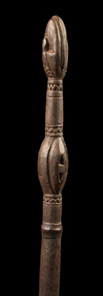 Fragment eines Paddels, Sepik-Fluss, Papua-Neuguinea, Ozeanische Kunst, Ozeanien