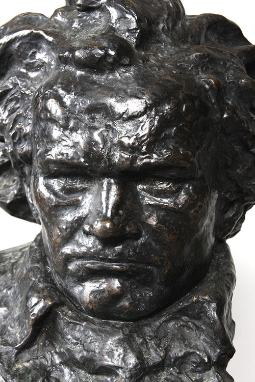 Large bronze early 20th century, Beethoven after Ugo CIPRIANI 1887/1960