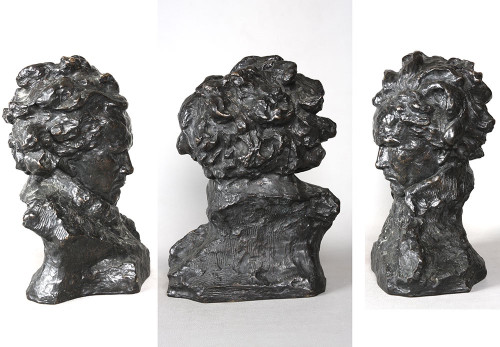 Large bronze early 20th century, Beethoven after Ugo CIPRIANI 1887/1960