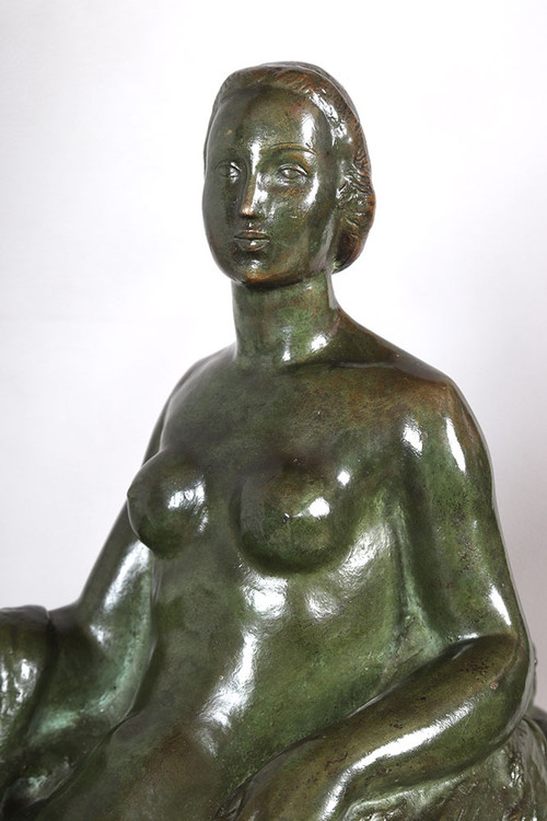 Gilbert PRIVAT 1892/1969, Bronze 55 cm, Art Deco, founder Susse et Frères, Paris