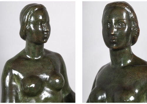 Gilbert PRIVAT 1892/1969, Bronze 55 cm, Art Deco, founder Susse et Frères, Paris