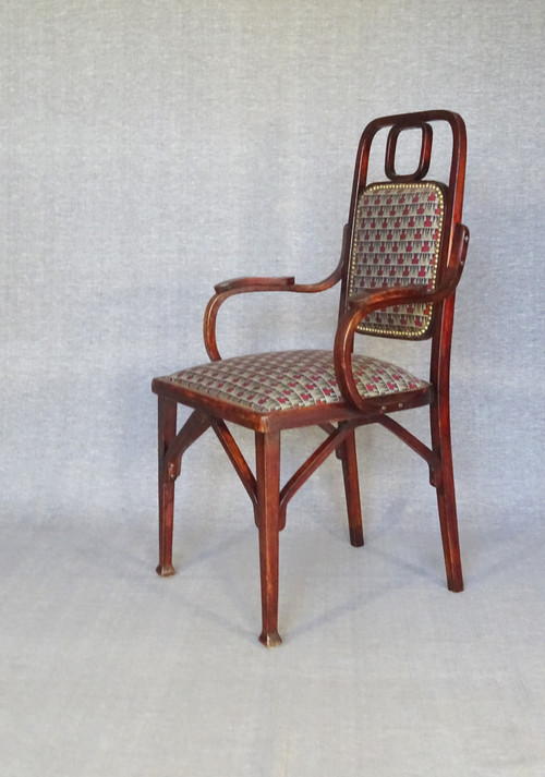 Secession Ensemble, Mundus 1910/1914, one armchair and two chairs, no Thonet