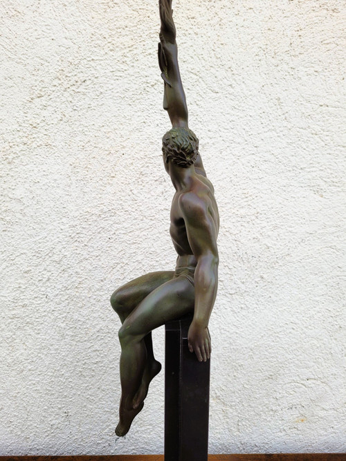 P Le Faguays -max Le Verrier, Glory, Art-Deco-Skulptur, 20. Jahrhundert