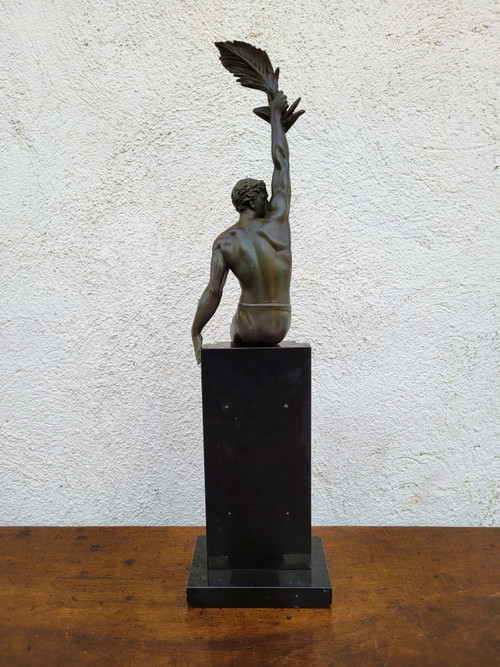 P Le Faguays -max Le Verrier, Glory, Art-Deco-Skulptur, 20. Jahrhundert