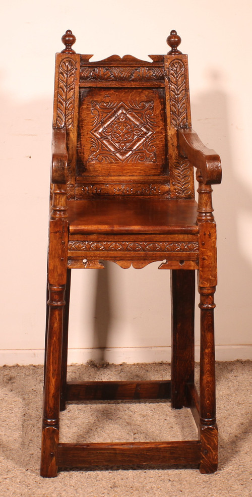 17th Century Children Wainscot Armchair