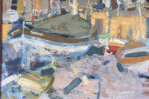 Marine, Eugène BABOULENE 1905/1994, Der Hafen von Toulon