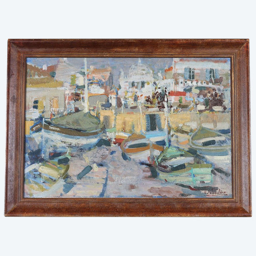 Marine, Eugène BABOULENE 1905/1994, Der Hafen von Toulon