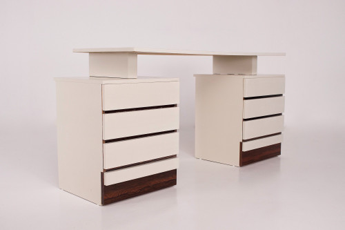 Small modernist desk or dressing table with a secret.