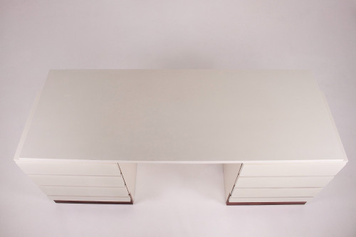 Small modernist desk or dressing table with a secret.