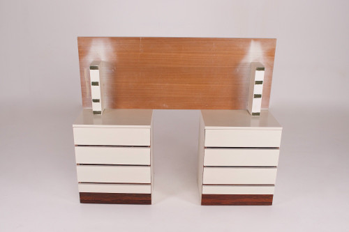 Small modernist desk or dressing table with a secret.