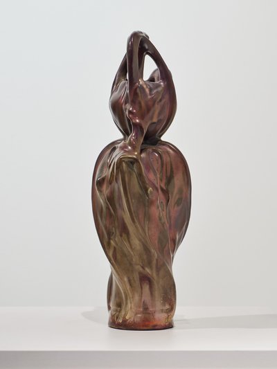 ERNEST BUSSIERE, "RECEPTACLE" VASE, ART NOUVEAU