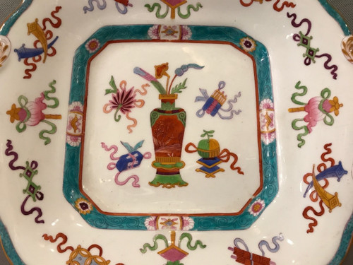 Bellissimo piatto da torta in porcellana inglese di Minton del XIX secolo 