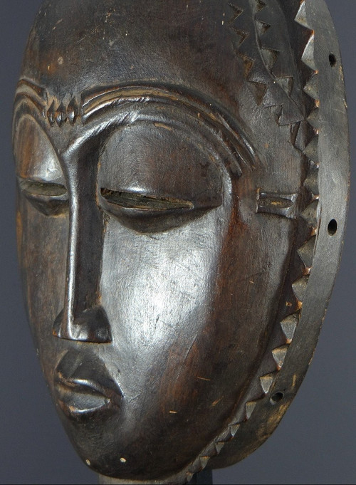 Ivory Coast, Yaouré People, Circa 1950, Anthropomorphic Dance Mask, "dyé" Society.