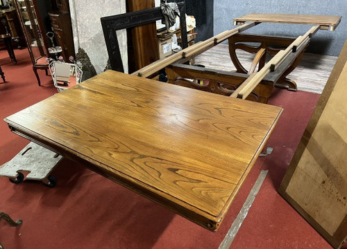 Nach Louis Majorelle: Muséale table école de Nancy aus Nussbaum und Esche Jugendstil-Epoche